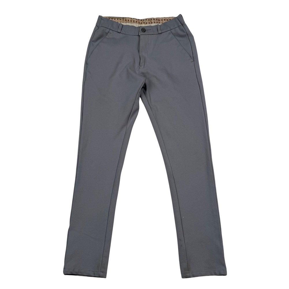 Zed Berry Grey Slim Fit Chinos Trousers Minimalist Business Casual‎ Mens Size 28